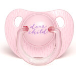 Sucette rose silicone physiologique 0 - 6 mois