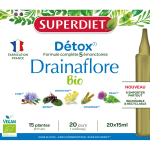 Superdiet drainaflore bio 20 unidoses x15 ml