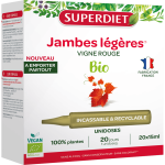 Superdiet vigne rouge bio 20 unidoses x15ml