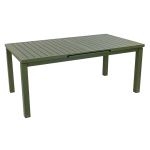 Table de jardin extensible en aluminium santorin coloris kaki 8 / 10 personnes