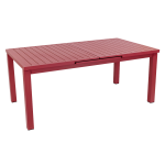 Table de jardin extensible en aluminium santorin coloris terracotta 8 / 10 personnes