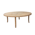 Table de jardin ronde en teck � 200cm - s�lection d'experts - beaux jours