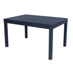 Table rectangulaire en aluminium � rallonge coulissante, grise - s�lection d'experts - beaux jours