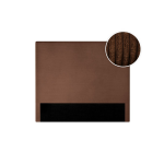 T�te de lit numa en velours c�tel� - marron - largeur 160 cm