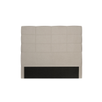 T�te de lit en tissu willy - beige, largeur - 140 cm