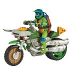 Tortues ninja - vehicule deluxe avec figurine 12 cm leonardo
