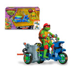 Tortues ninja - vehicule deluxe avec figurine 12 cm raphal