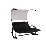 Transat double a bascule wellness noir