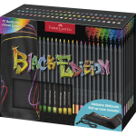 Trousse rouleau crayons couleur black edition - 72 crayons de couleur faber castell