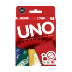 Uno - jeu de cartes rouge rubis 80�ans mattel - pour toute la famille