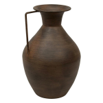 Vase cruche en m�tal  wonj  30cm marron