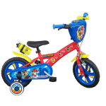 V�lo enfant - mod�le 12  pat patrouille pour enfant de 2 � 4 ans avec stabilisateurs � molettes - 1 frein ...