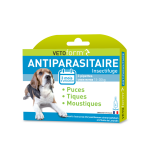 Vetoform pipettes antiparasitaire insectifuge chien moyen 3 pipettes x 3ml
