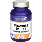 Vitamines d3 + k2 synergie optimale 60 gélules Vitamines d3 + k2 synergie optimale 60 gélules