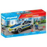 Voiture police avec sirne et gyrophare