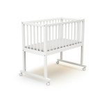 Webaby - berceau en bois essentiel blanc 40 x 80 cm