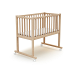 Webaby - berceau en bois essentiel htre brut 40 x 80 cm