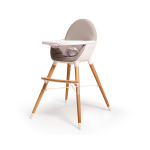 Webaby - chaise haute b�b� �volutive blanc et gris