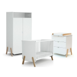 Webaby - chambre enfant lit + commode 3 tiroirs et armoire en bois pirate