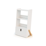 Webaby - �tag�re enfant pirate en bois - blanc