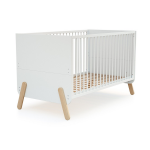 Webaby - lit b�b� �volutif en bois pirate blanc et h�tre verni 70 x 140 cm