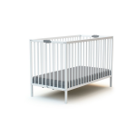 Webaby - lit b�b� pliant en bois blanc 60 x 120 cm