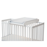 Webaby - plan � langer amovible pour lit b�b� en bois mona blanc 60 x 120 cm