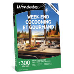 Coffret cadeau wonderbox - week - end cocooning et gourmand