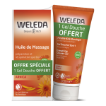 Weleda offre huile de massage 200ml + gel douche arnica 200ml