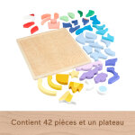 Wooden space puzzle blocks Wooden space puzzle blocks