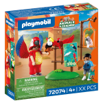 Zoo : mascotte perroquet color� & enfant