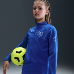 3e haut d'entra�nement de football en maille nike dri - fit total 90 chelsea fc strike pour ado - bleu ...