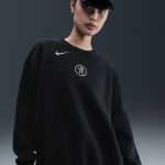 3e sweat oversize  col ras - du - cou nike football total 90 chelsea fc phoenix fleece pour femme - ...