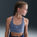 Brassière de sport nike swoosh pour fille - bleu Brassière de sport nike swoosh pour fille - bleu