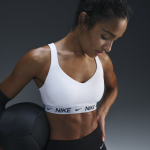Brassire de sport rglable rembourre  maintien suprieur nike indy pour femme - blanc