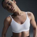 Brassire de sport rembourre et convertible  maintien lger nike alate minimalist pour femme - blanc ...