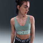 Brassi�re de sport rembourr�e � maintien normal nike pro indy plunge pour femme - vert