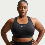 Brassi�re de sport rembourr�e nike swoosh medium support pour femme - noir
