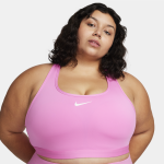 Brassire de sport rembourre nike swoosh medium support pour femme - rouge