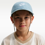 Casquette souple en denim nike club pour enfant - bleu