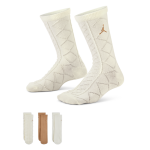 Chaussettes mi - mollet pour les ftes 2025 gifting jordan pour ado (3 paires) - marron