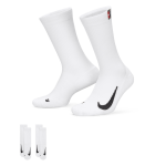 Chaussettes de tennis mi - mollet rembourr�es nikecourt multiplier (2 paires) - blanc