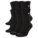 Chaussettes de training mi - mollet nike everyday plus cushioned (6 paires) - noir