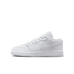 Chaussure air jordan 1 low pour ado - blanc