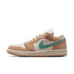 Chaussure air jordan 1 low pour femme - marron