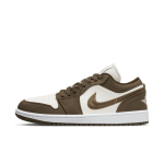 Chaussure air jordan 1 low se pour femme - marron