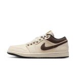 Chaussure air jordan 1 low premium pour homme - marron