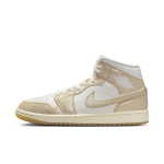 Chaussure air jordan 1 mid se pour femme - blanc