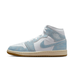 Chaussure air jordan 1 mid se pour femme - blanc
