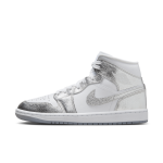 Chaussure air jordan 1 mid se pour femme - blanc